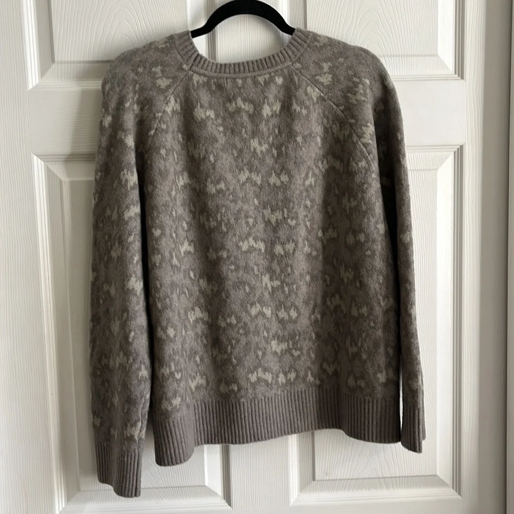 Athleta Hawthorn Textured Crew Sweater / Sahara Bluff Grey‎ / SZ XL
